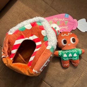 BarkBox Home Treat Home Dog Toy Size S Christmas Gingerbread